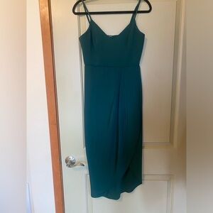 Dark Green Lulus Dress Size Small